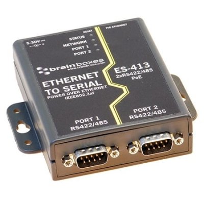 Brainboxes ES-413 Ethernet 2 Port RS422/485 Power Over Ethernet (PoE)