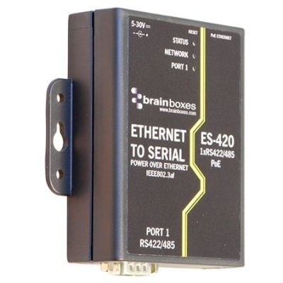 Brainboxes ES-420 Ethernet 1 Port RS422/485 Power Over Ethernet (PoE)