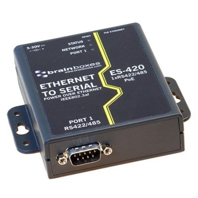 Brainboxes ES-420 Ethernet 1 Port RS422/485 Power Over Ethernet (PoE)