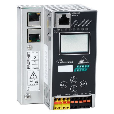 Bihl+Wiedemann BWU3431 AS-i 3.0 PROFINET Gateway in Stainless Steel, 1 master