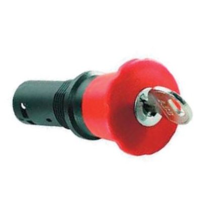 Idem Safety  522207 Compact Stop - 2NC Red 40mm M/Head - Reset Key