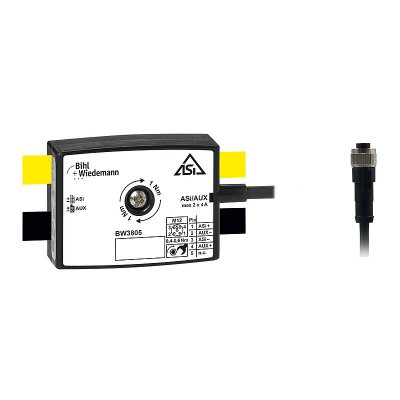 Bihl+Wiedemann BW3805 Passive Distributor AS-i/AUX to 1 x M12 cable socket