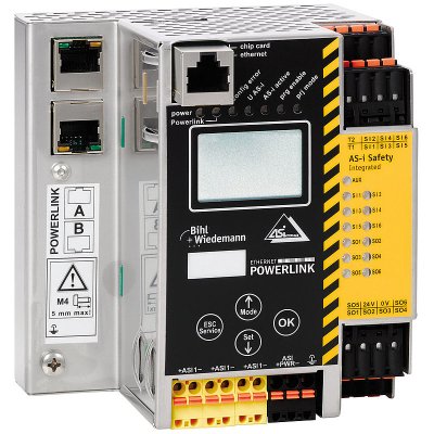 Bihl+Wiedemann BWU3177 AS-i 3.0 POWERLINK Gateway with integrated Safety Monitor, 1 AS-i master